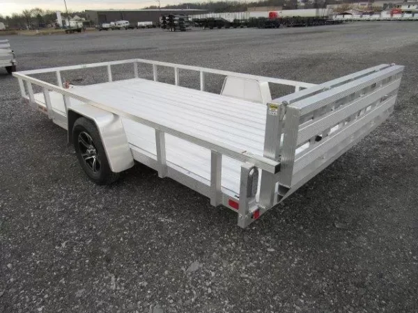sport haven 7×14 aluminum landscape utility trailer – deluxe