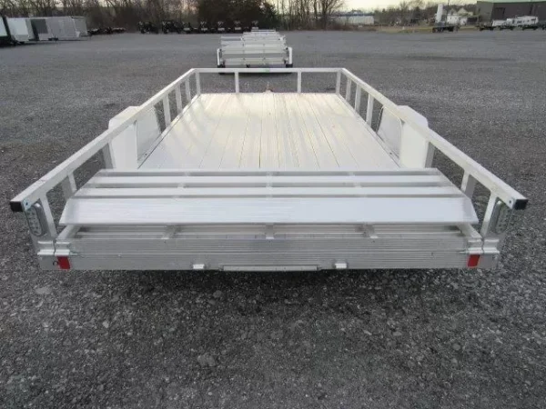sport haven 7×14 aluminum landscape utility trailer – deluxe