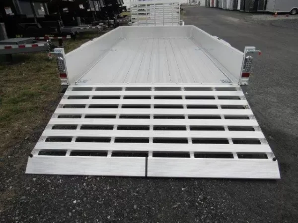 sport haven 7×14 aluminum landscape trailer – heavy duty ramp