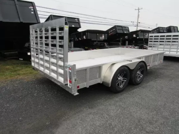 sport haven 7×14 aluminum landscape trailer – heavy duty ramp
