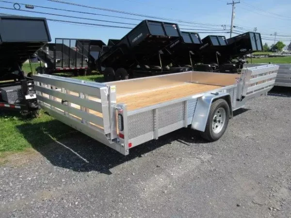sport haven 7×14 aluminum utility trailer – atp sides & atv gate
