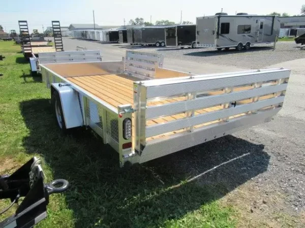 sport haven 7×14 aluminum utility trailer – atp sides & atv gate