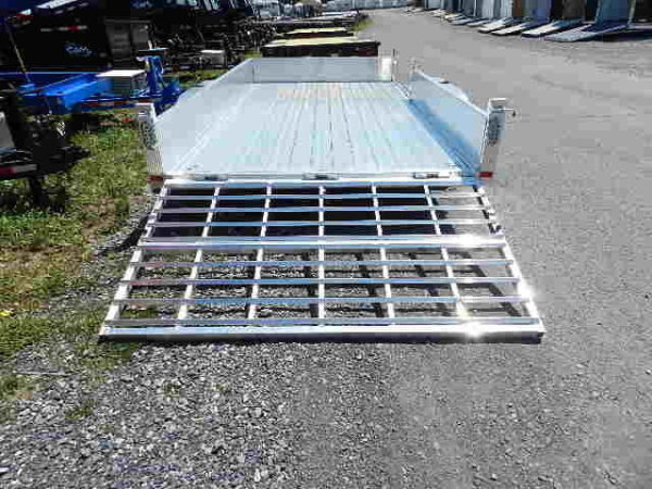 sport haven 7×14 dual axle utility trailer – side atv ramp