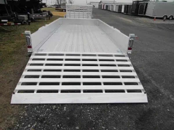 sport haven 7×16 aluminum landscape trailer – heavy duty ramp