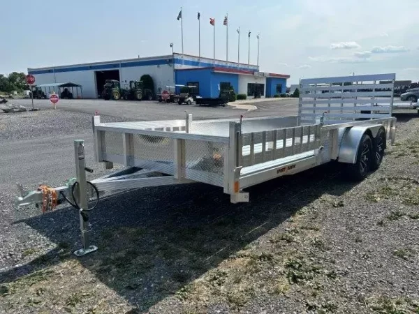 sport haven 7×18 aluminum utility trailer atv ramps