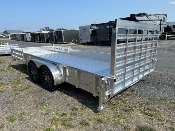 sport haven 7×18 aluminum utility trailer atv ramps