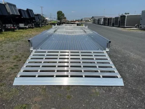 sport haven 7×18 aluminum utility trailer atv ramps