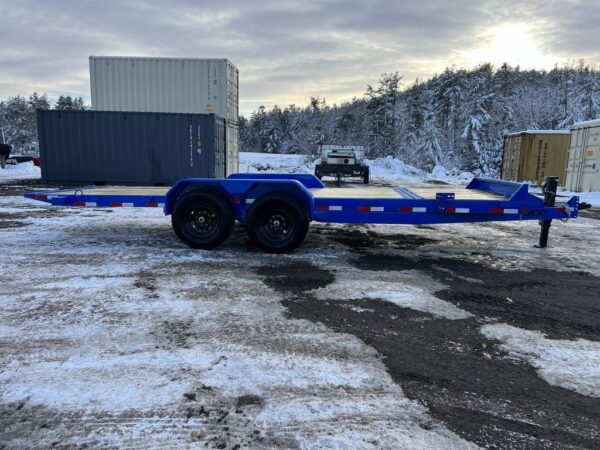 2024 rice trailers 7×20 14k partial tilt deck equipment w/spare mount