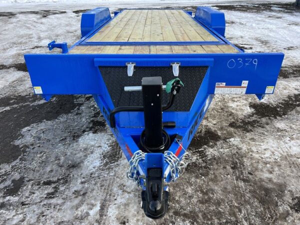 2024 rice trailers 7×20 14k partial tilt deck equipment w/spare mount