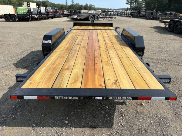 2024 rice trailers 7×20 16k tilt deck equipment w/spare mount