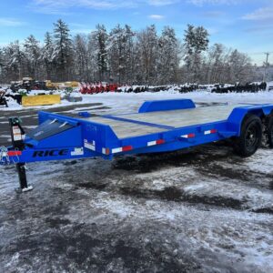 2024 rice trailers 7×20 14k partial tilt deck equipment w/spare mount