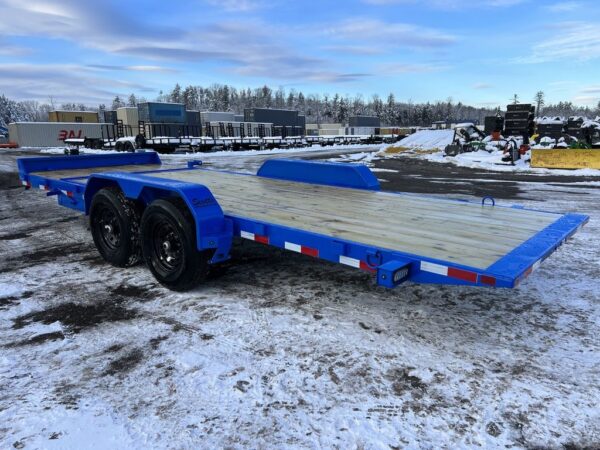 2024 rice trailers 7×20 14k partial tilt deck equipment w/spare mount