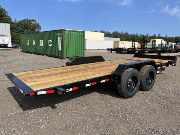 2024 rice trailers 7×20 16k tilt deck equipment w/spare mount