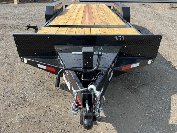 2024 rice trailers 7×20 16k tilt deck equipment w/spare mount