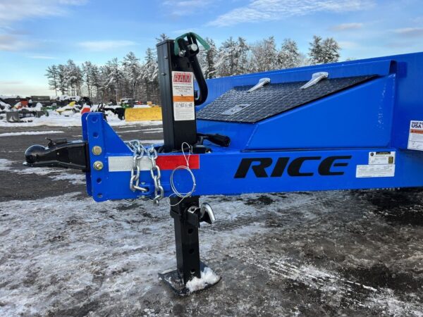 2024 rice trailers 7×20 14k partial tilt deck equipment w/spare mount