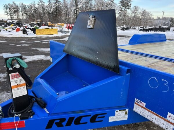2024 rice trailers 7×20 14k partial tilt deck equipment w/spare mount