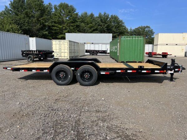 2024 rice trailers 7×20 16k tilt deck equipment w/spare mount