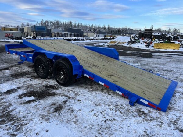 2024 rice trailers 7×20 14k partial tilt deck equipment w/spare mount