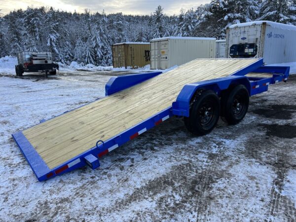 2024 rice trailers 7×20 14k partial tilt deck equipment w/spare mount