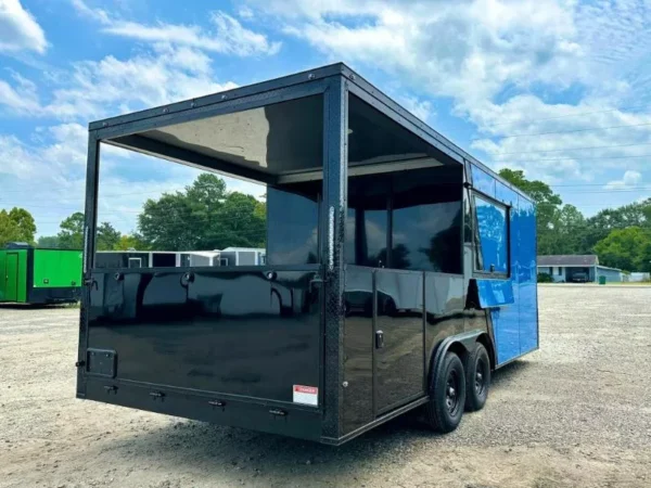 tatinium blue/black porch trailer 8.5x20ta