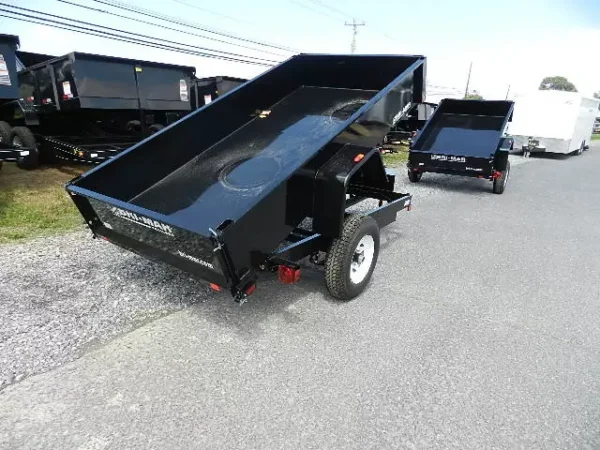 bwise 5 x 10 low profile dump trailer 5k spreader gate