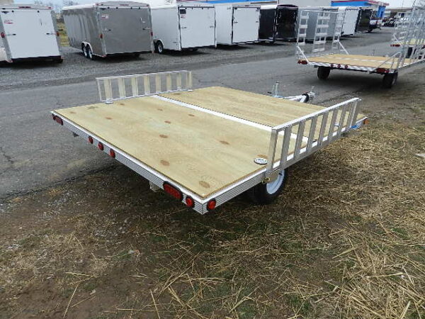 cargo pro 8 x 9 aluminum (2) place atv trailer – aluminum ramps