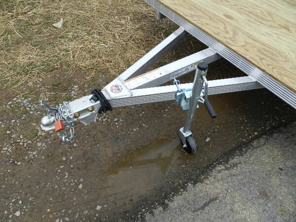 cargo pro 8 x 9 aluminum (2) place atv trailer – aluminum ramps
