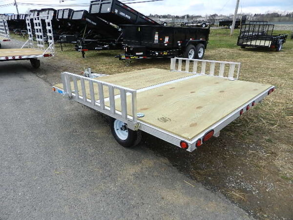 cargo pro 8 x 9 aluminum (2) place atv trailer – aluminum ramps