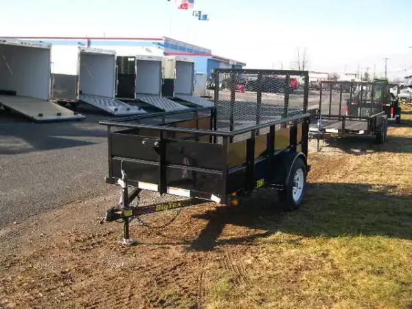 big tex 5 x 8 landscape utility trailer – 2′ steel sides