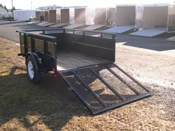 big tex 5 x 8 landscape utility trailer – 2′ steel sides