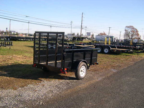 big tex 5 x 8 landscape utility trailer – 2′ steel sides