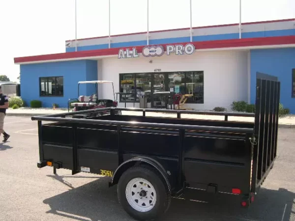 big tex 6 x 10 landscape utility trailer – 24″ metal sides