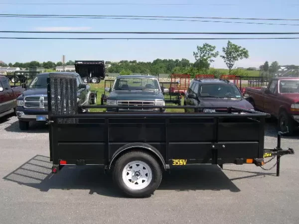 big tex 6 x 10 landscape utility trailer – 24″ metal sides