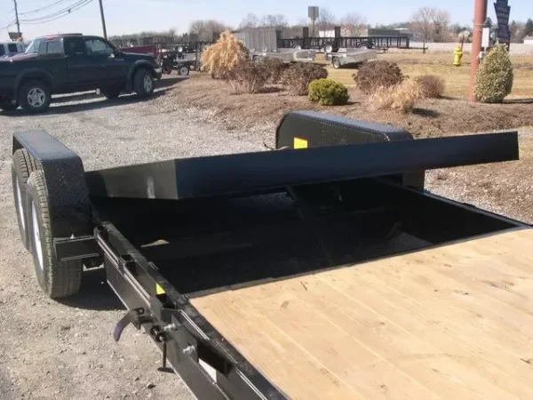 big tex 7 x 22 equipment trailer split tilt deck