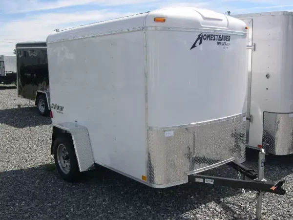 homesteader 5 x 8 enclosed cargo trailer single rear door