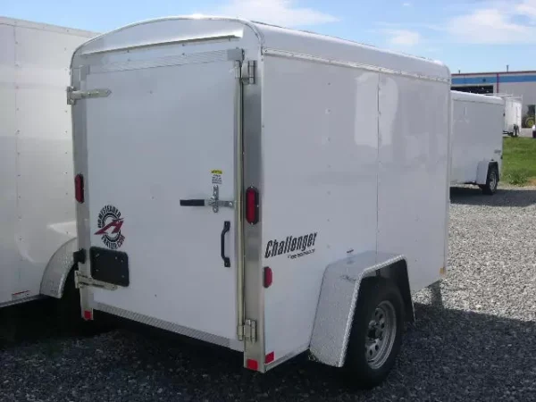 homesteader 5 x 8 enclosed cargo trailer single rear door