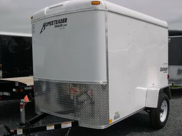 homesteader 5 x 8 enclosed cargo trailer single rear door